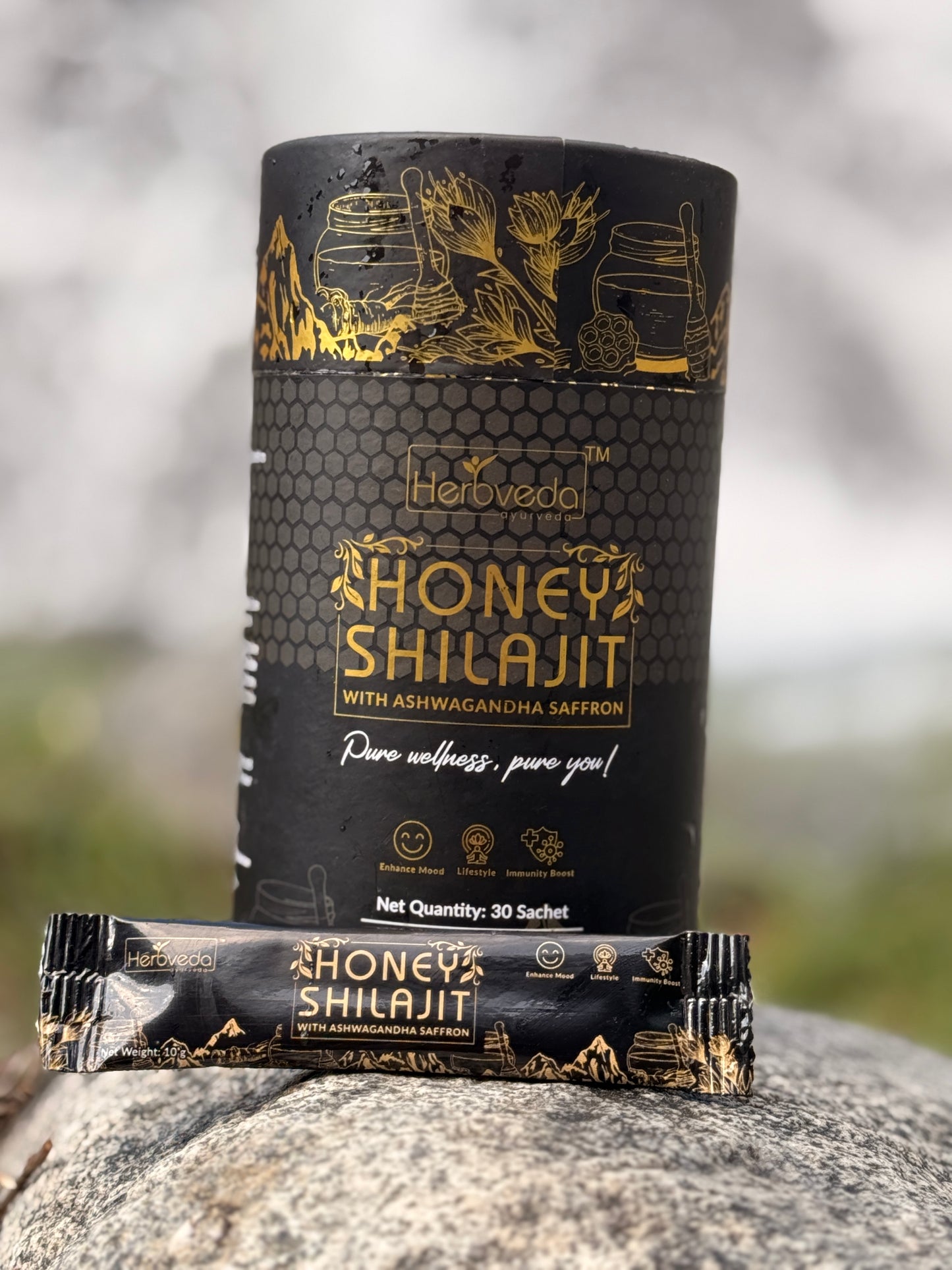 Honey Shilajit with Ashwagandha & Saffron