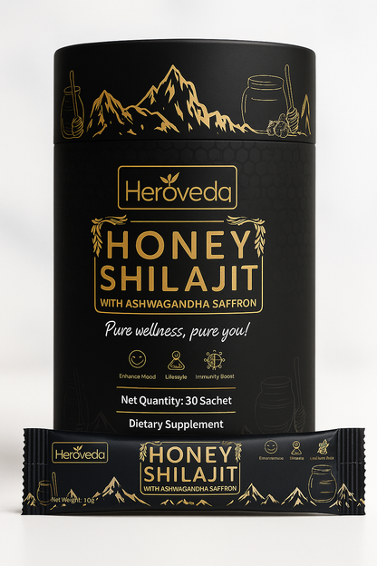 Honey Shilajit with Ashwagandha & Saffron