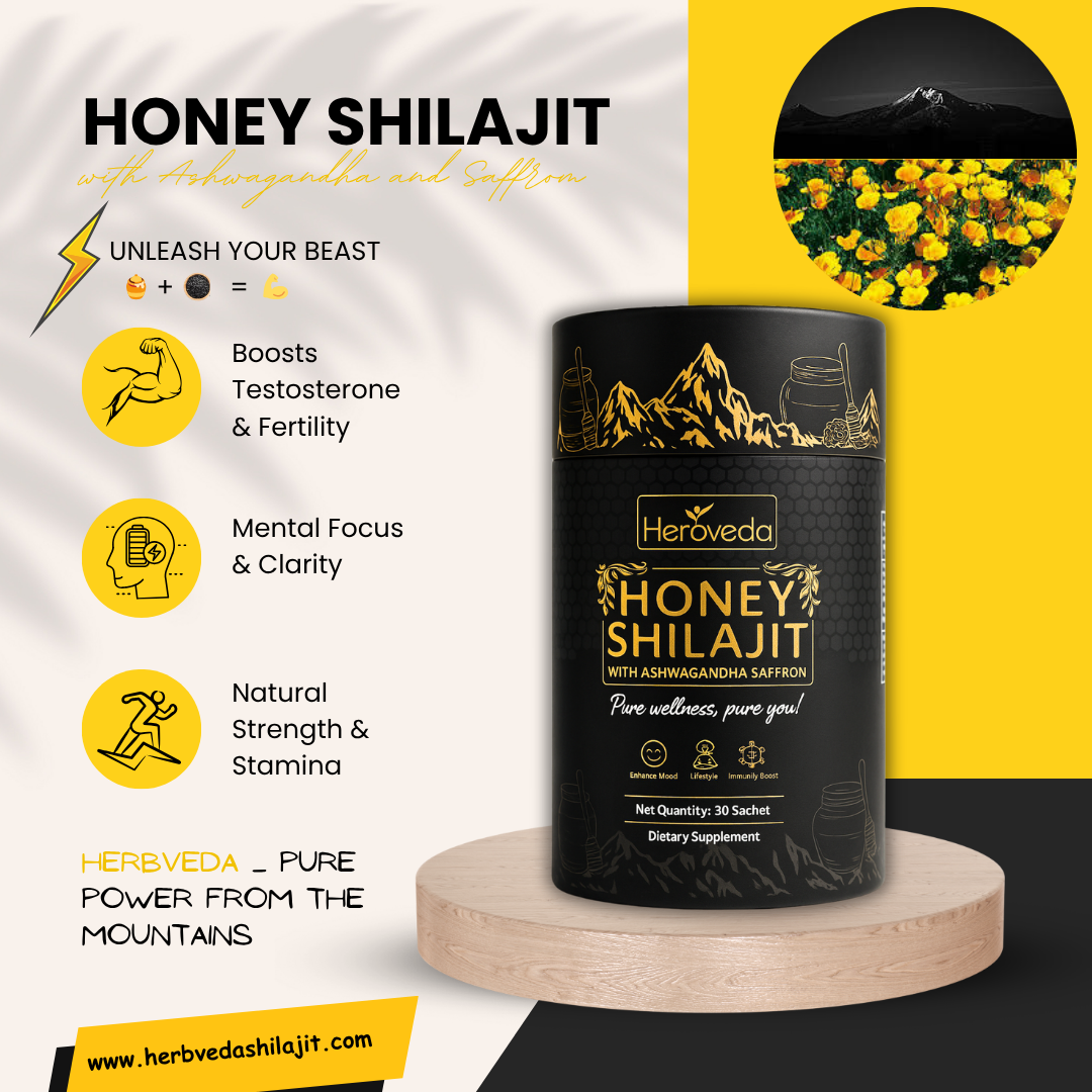 Honey Shilajit with Ashwagandha & Saffron