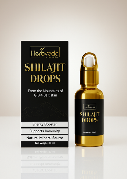 Herbveda Shilajit Drops – Pure Himalayan Energy & Immunity Booster