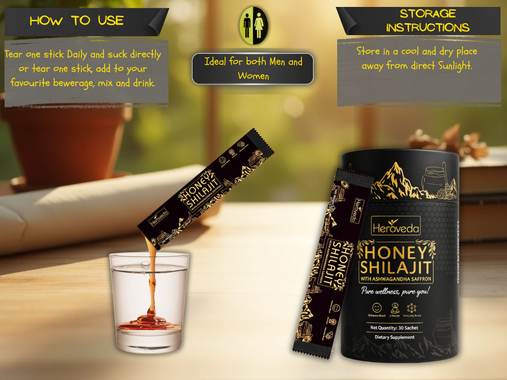Honey Shilajit with Ashwagandha & Saffron
