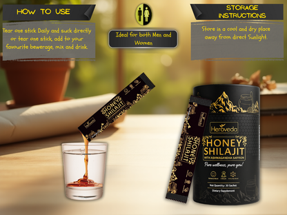 Honey Shilajit with Ashwagandha & Saffron