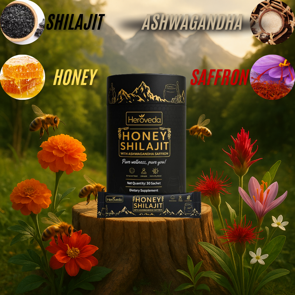 Honey Shilajit with Ashwagandha & Saffron