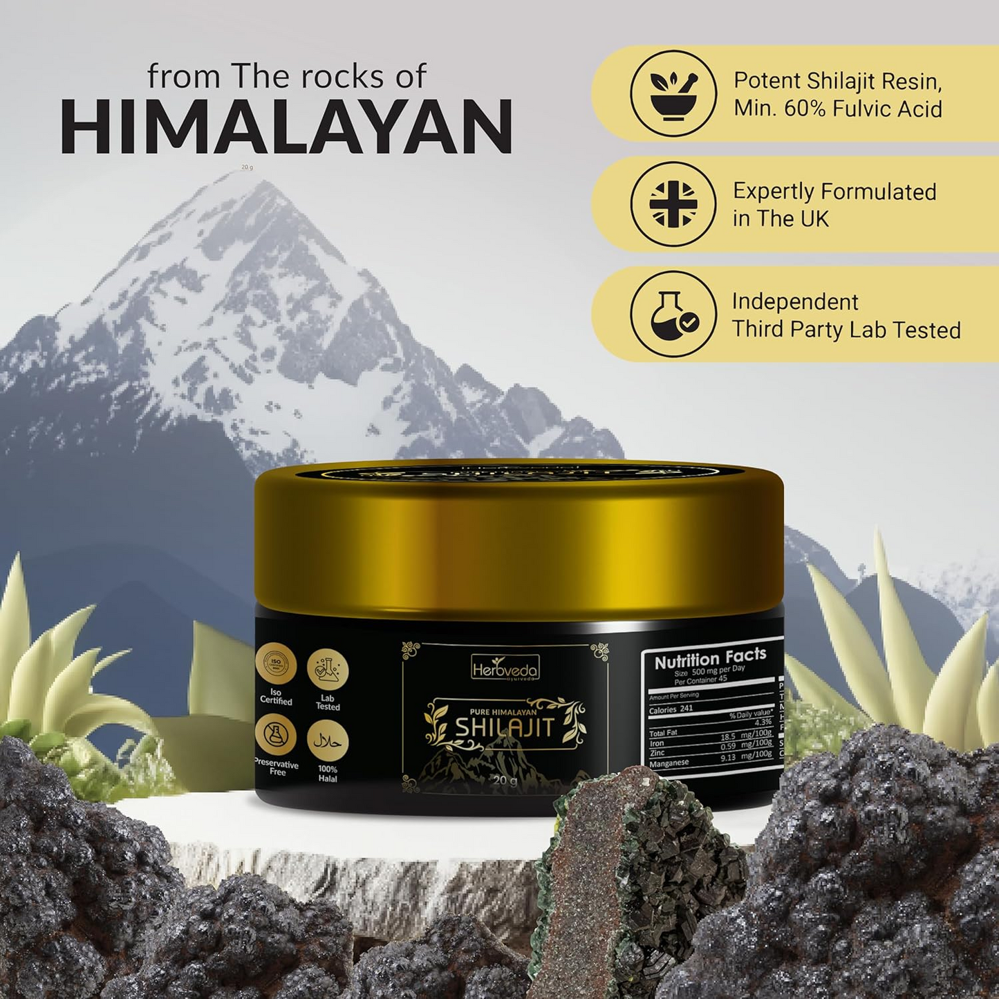 Shilajit Resin | Pure Himalayan Shilajit 30g